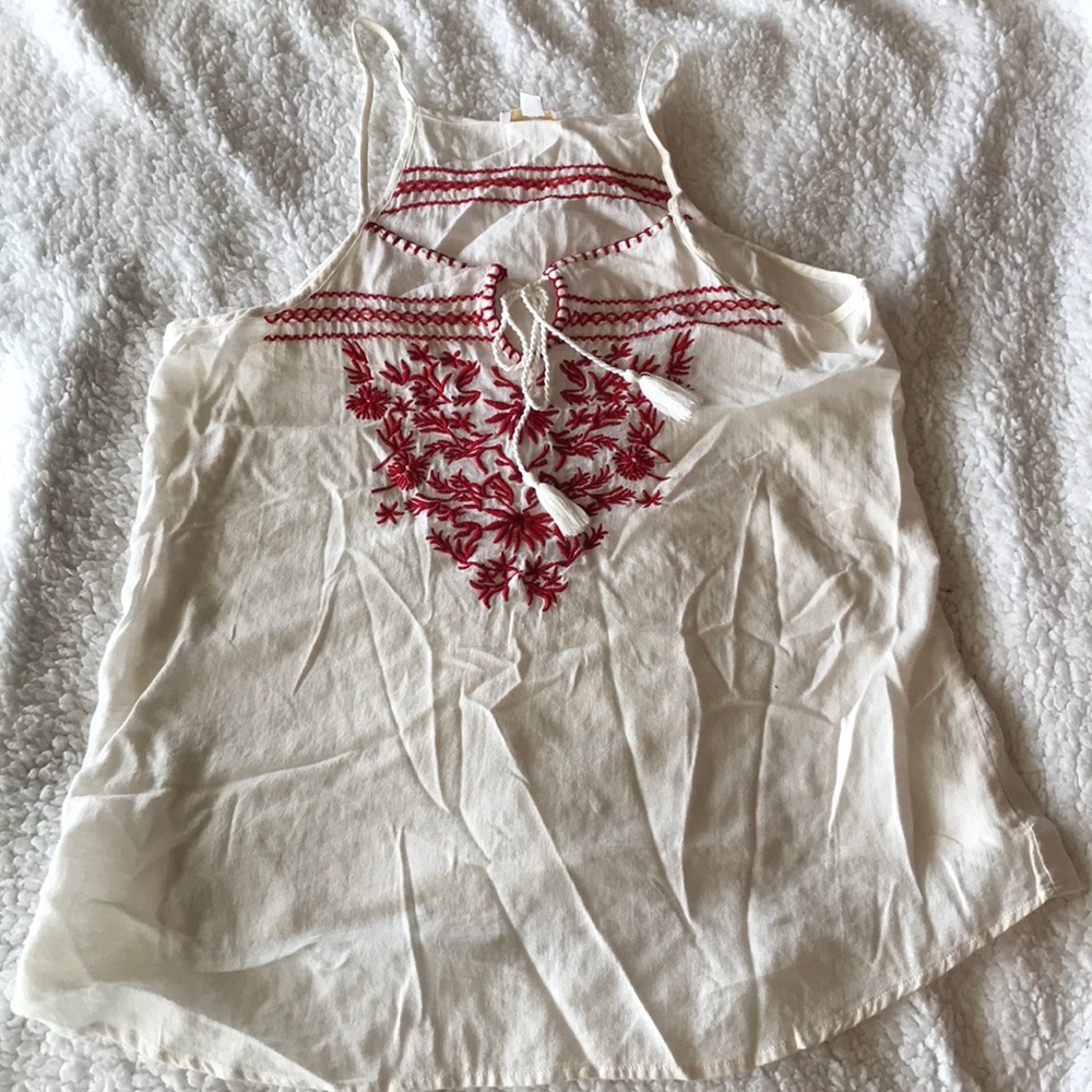 Flowy Embroidered Tank